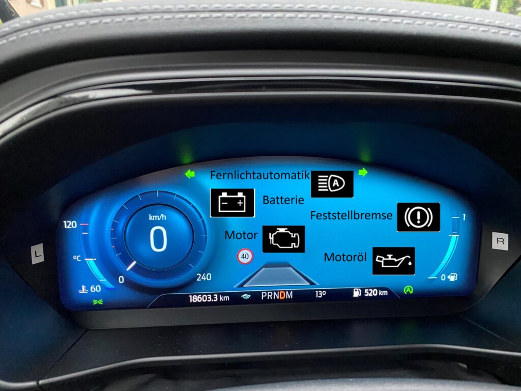 kontrolllichter kombiinstrument