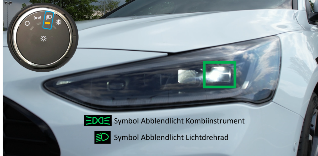 Sicht, Witterung, Scheiben abblendlicht mit lichtdrehrad