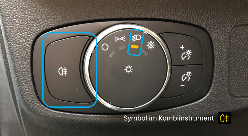 Sicht, Witterung, Scheiben nebellicht schalter