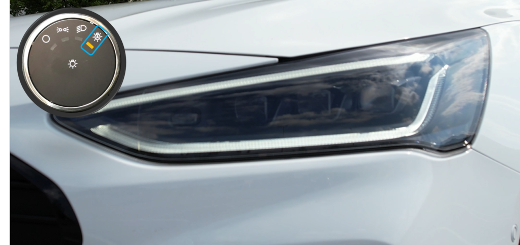 Fahrzeugbeleuchtung und Lichter tagfahrlicht mit lichtdrehrad